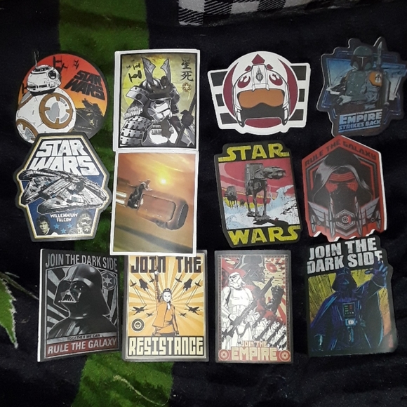 12 Star Wars Stickers lot 《New》